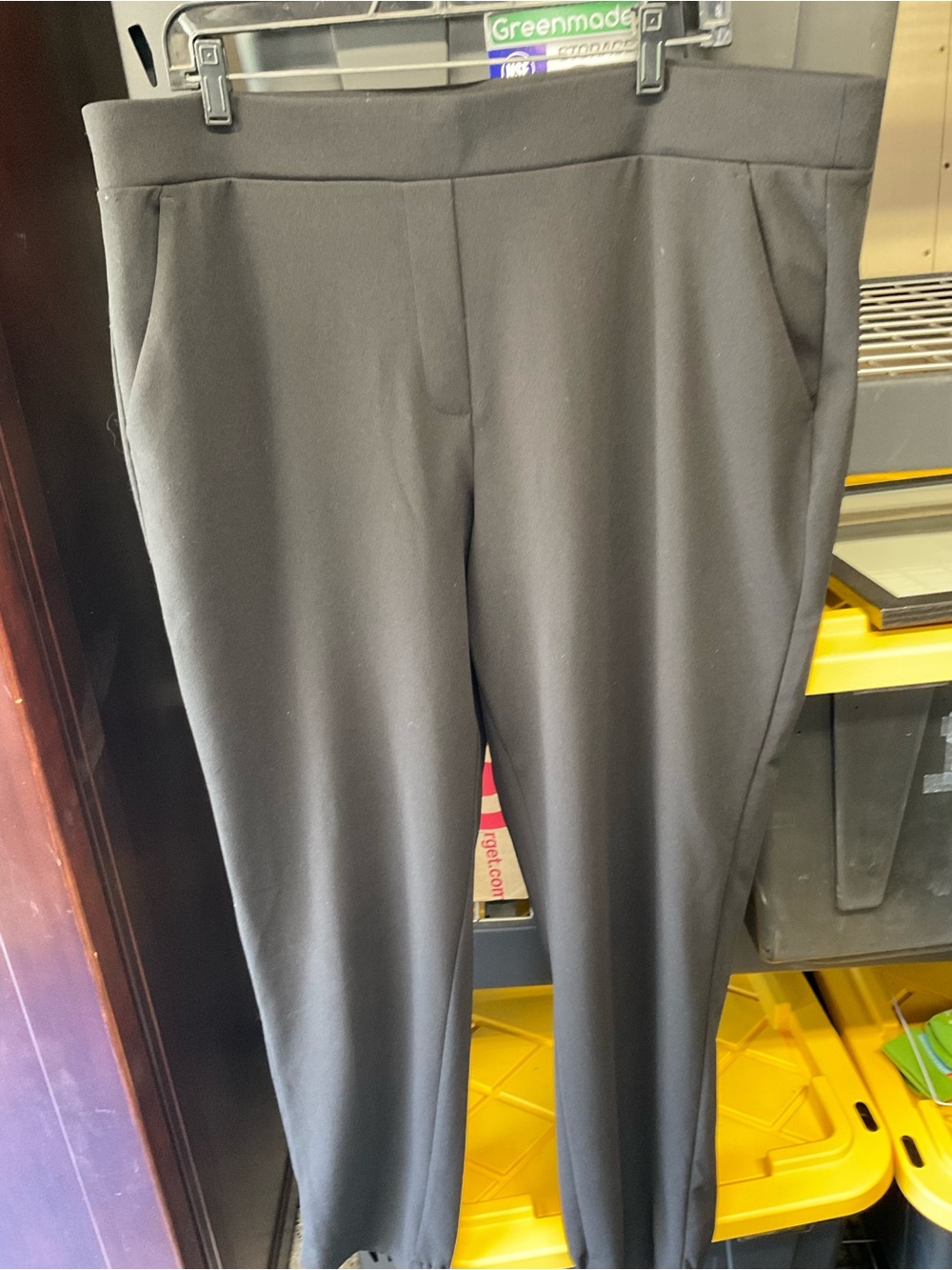 XL Tall, LOFT Black Pull-On Trousers,